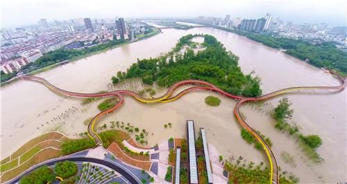 中国“城市海绵”—— 金华燕尾洲获2015世界最佳景观奖